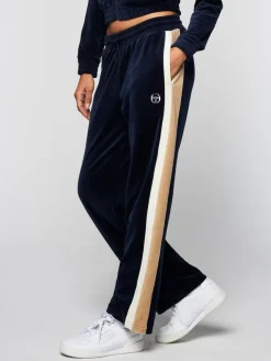 View All|Sergio Tacchini Rosa Velour Track Pant- Maritime Blue