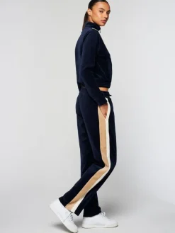 View All|Sergio Tacchini Rosa Velour Track Pant- Maritime Blue