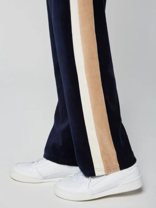 View All|Sergio Tacchini Rosa Velour Track Pant- Maritime Blue