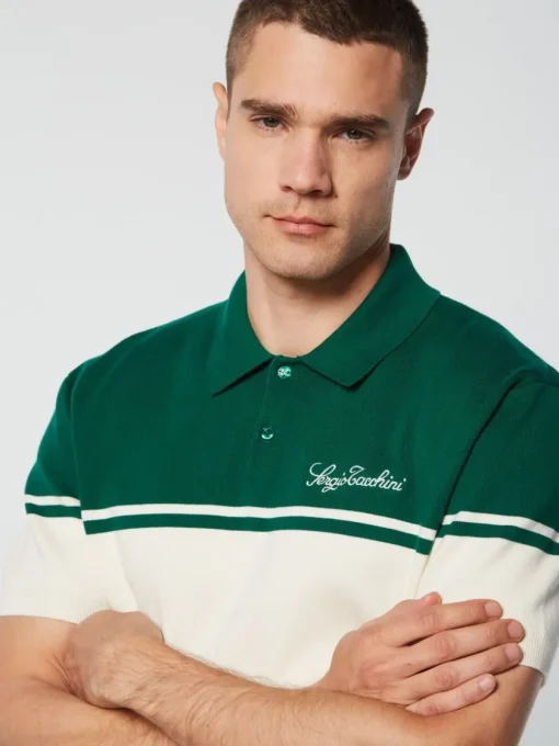 Knitwear|Sergio Tacchini Roselli Knit Polo- Evergreen