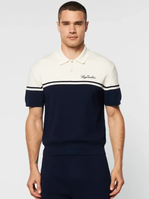 Polos|Sergio Tacchini Roselli Knit Polo- Gardenia