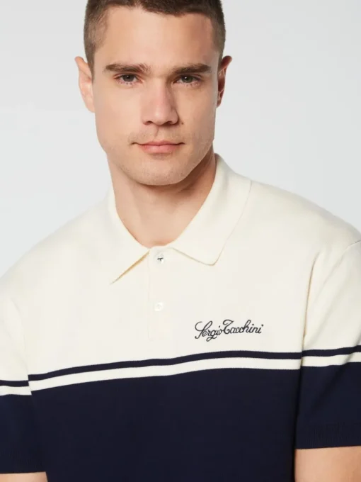 Polos|Sergio Tacchini Roselli Knit Polo- Gardenia