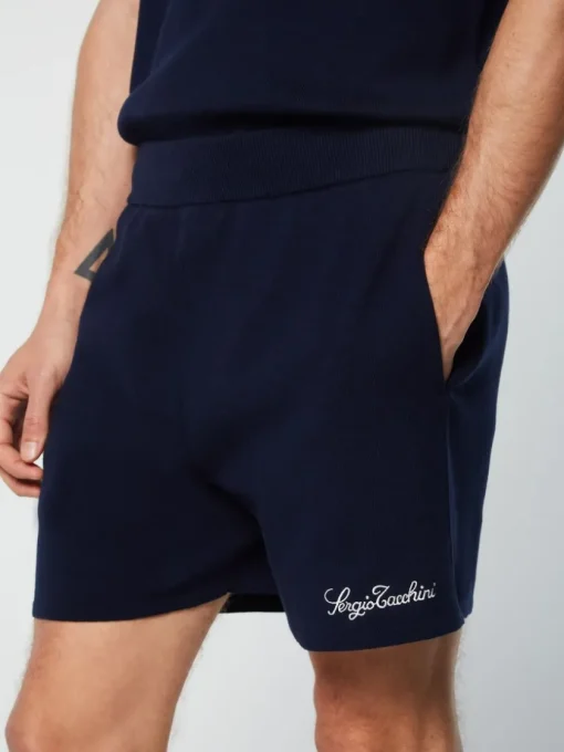 Knitwear|Sergio Tacchini Roselli Knit Short- Maritime Blue