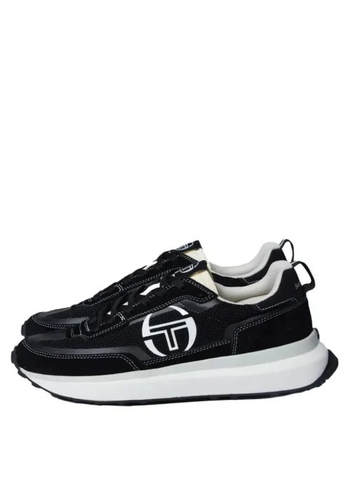 Shoes|Sergio Tacchini 70'S Racer Sneaker- Raven/ Antique White/ December Sky