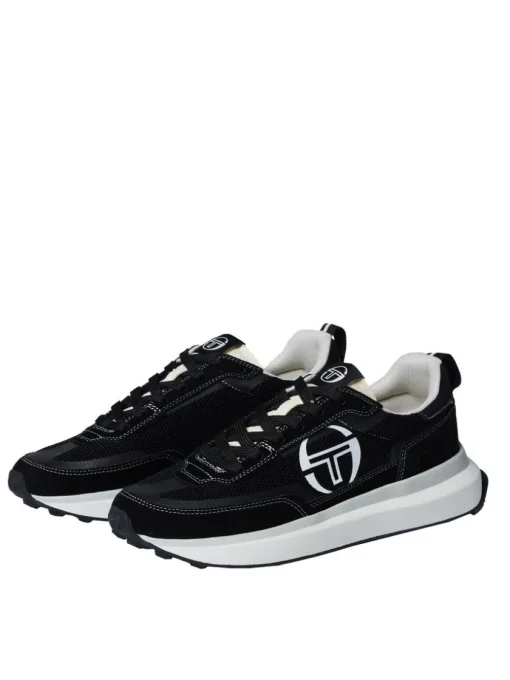 Shoes|Sergio Tacchini 70'S Racer Sneaker- Raven/ Antique White/ December Sky