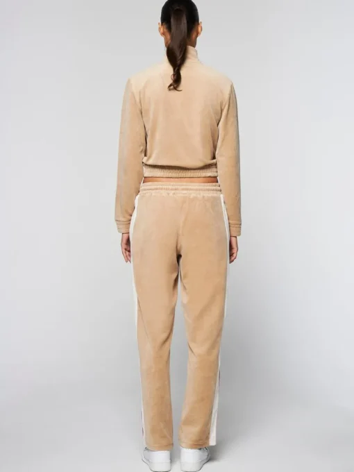 Velour|Sergio Tacchini Sara Velour Track Jacket- Humus