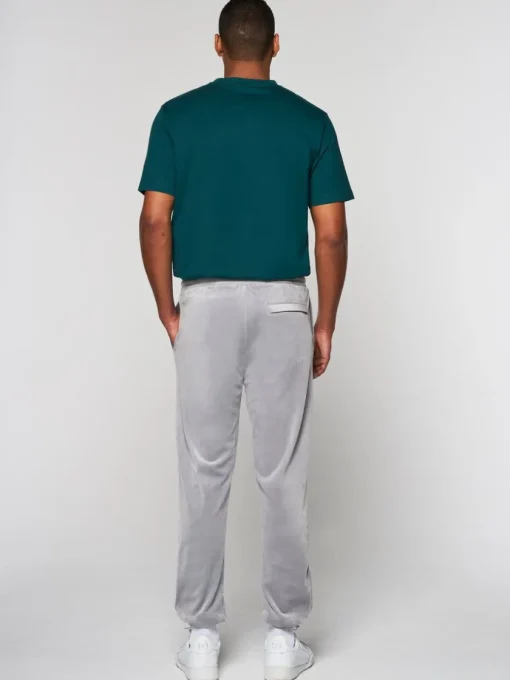Velour|Sergio Tacchini Scopeto Velour Pant- Sleet/ Gardenia