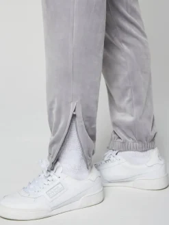 Velour|Sergio Tacchini Scopeto Velour Pant- Sleet/ Gardenia