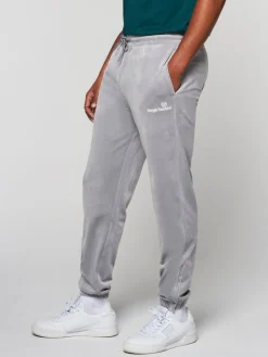 Pants And Sweatpants|Sergio Tacchini Scopeto Velour Pant- Sleet/ Gardenia