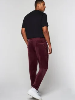 Velour|Sergio Tacchini Scopeto Velour Pant-Black Beauty/ Mauve Wine