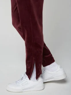 Velour|Sergio Tacchini Scopeto Velour Pant-Black Beauty/ Mauve Wine