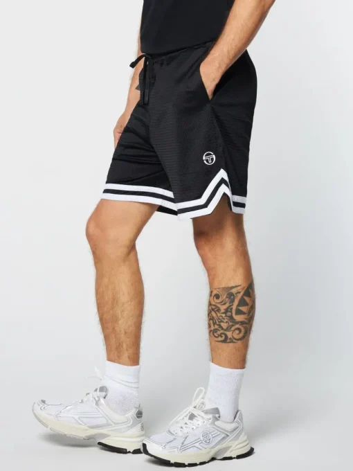 Matching Separates|Sergio Tacchini Spazio Banda Mesh Short- Black Beauty