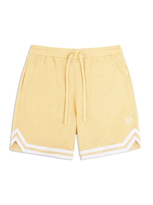 For The Court|Sergio Tacchini Spazio Banda Mesh Short- Golden Haze