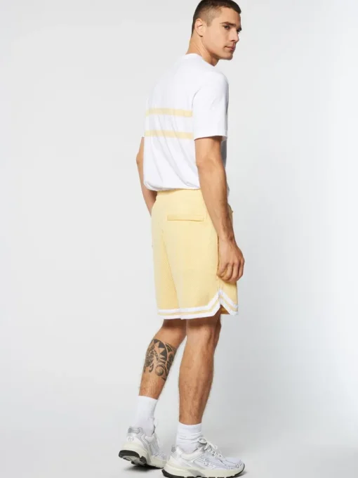 For The Court|Sergio Tacchini Spazio Banda Mesh Short- Golden Haze