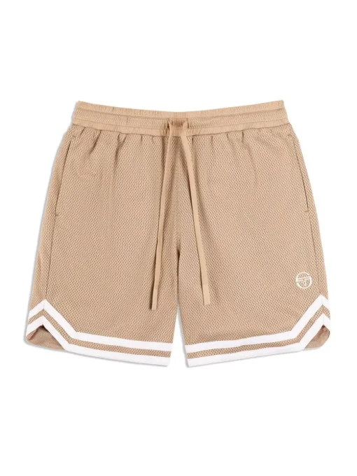 Shorts And Swim|Sergio Tacchini Spazio Banda Mesh Short- Humus