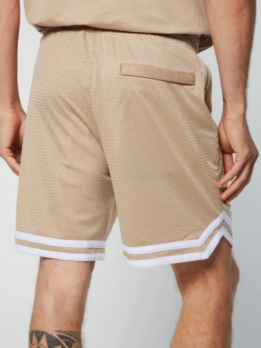 Shorts And Swim|Sergio Tacchini Spazio Banda Mesh Short- Humus