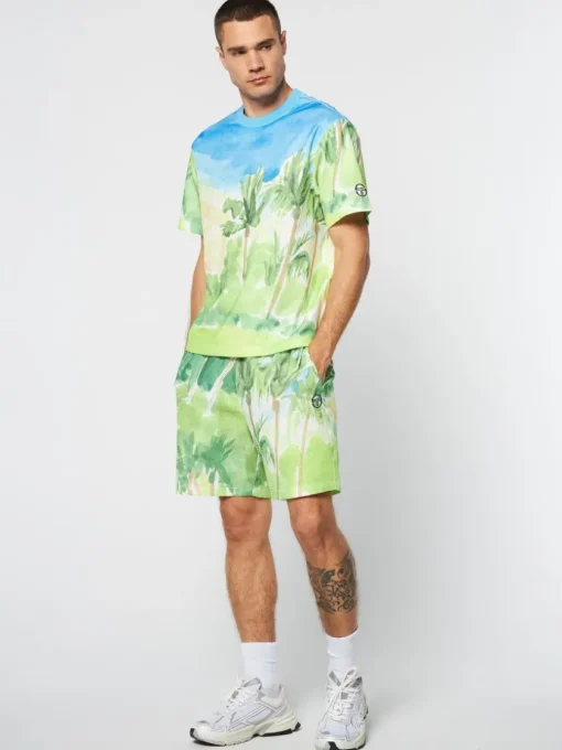 View All|Sergio Tacchini Spazio T-Shirt- Multi Print