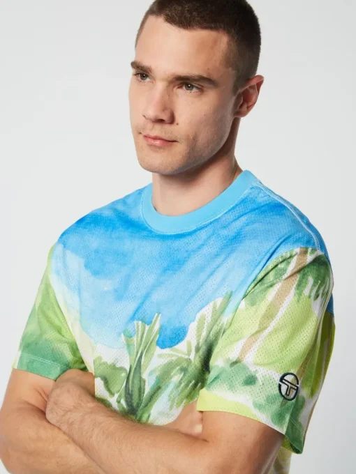 View All|Sergio Tacchini Spazio T-Shirt- Multi Print