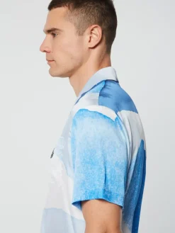 View All|Sergio Tacchini Spiaggia Cabana Shirt- Maritime Blue/ Multi