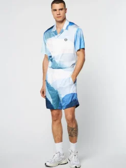 Shorts And Swim|Sergio Tacchini Spiaggia Cabana Short- Maritime Blue/ Multi