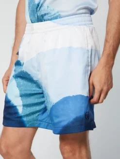 Shorts And Swim|Sergio Tacchini Spiaggia Cabana Short- Maritime Blue/ Multi