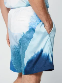 Shorts And Swim|Sergio Tacchini Spiaggia Cabana Short- Maritime Blue/ Multi