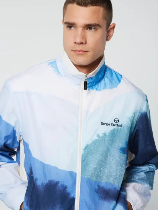 View All|Sergio Tacchini Spiaggia Track Jacket- Maritime Blue/ Multi