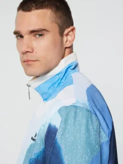 View All|Sergio Tacchini Spiaggia Track Jacket- Maritime Blue/ Multi