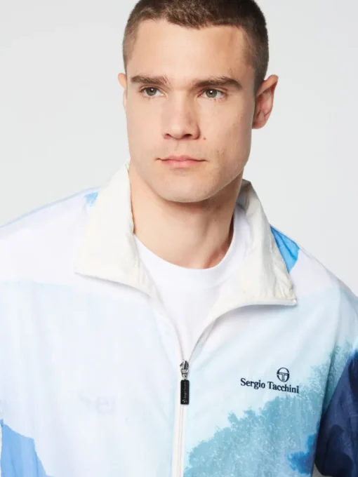 View All|Sergio Tacchini Spiaggia Track Jacket- Maritime Blue/ Multi