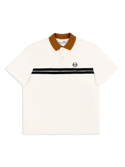 The Essentials|Sergio Tacchini Supermac Polo- Gardenia/ Meerkat