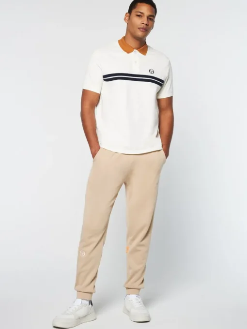 The Essentials|Sergio Tacchini Supermac Polo- Gardenia/ Meerkat