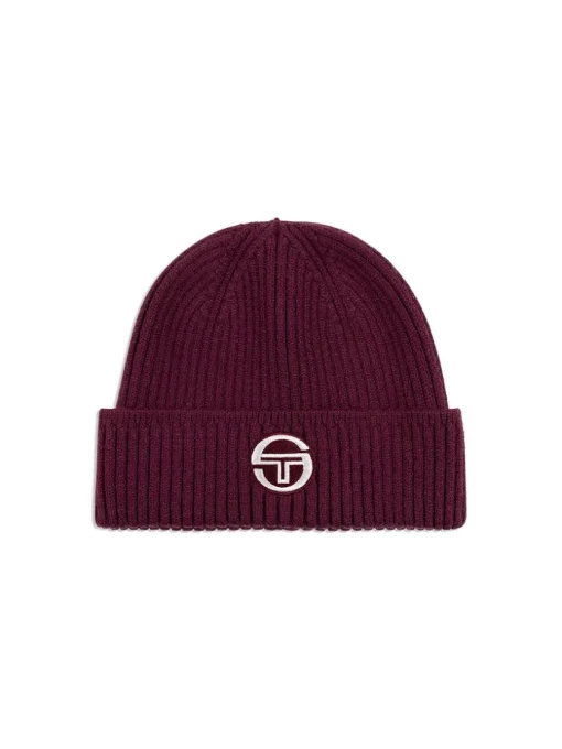 View All|Sergio Tacchini Tacchini Beanie-Grape Wine