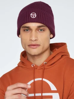 View All|Sergio Tacchini Tacchini Beanie-Grape Wine
