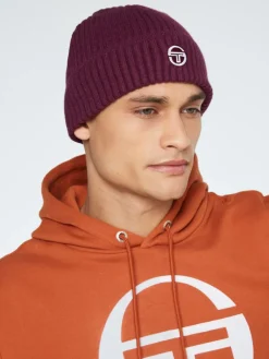 View All|Sergio Tacchini Tacchini Beanie-Grape Wine
