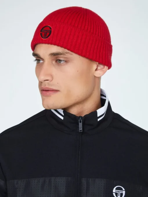 View All|Sergio Tacchini Tacchini Beanie-Tango Red