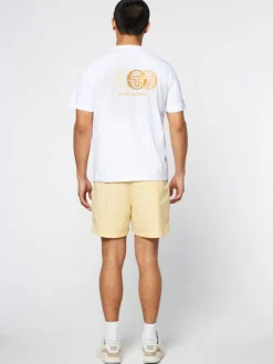 T-Shirts|Sergio Tacchini Tenda T-Shirt- Brilliant White/ Tangerine