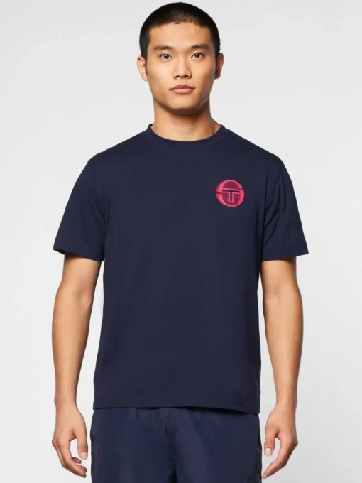 The Essentials|Sergio Tacchini Tenda T-Shirt- Maritime Blue