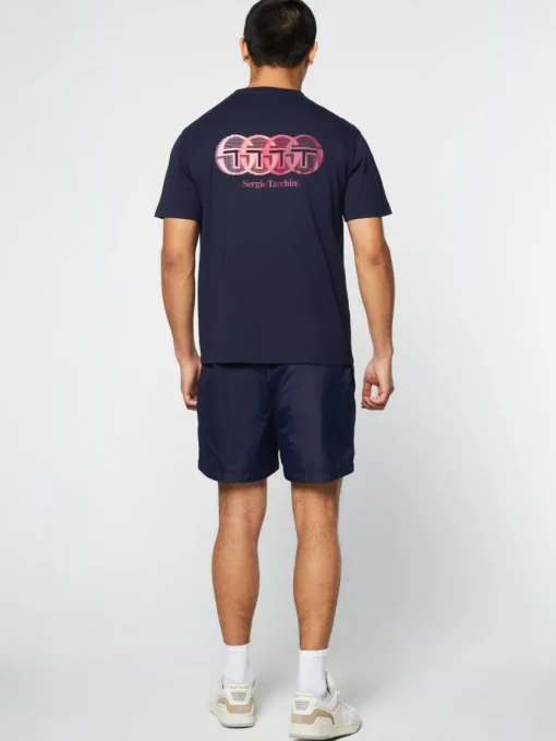 The Essentials|Sergio Tacchini Tenda T-Shirt- Maritime Blue