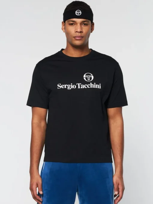 For The Court|Sergio Tacchini Tennis Headband- Black