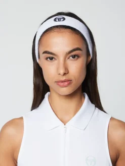 For The Court|Sergio Tacchini Tennis Headband- White
