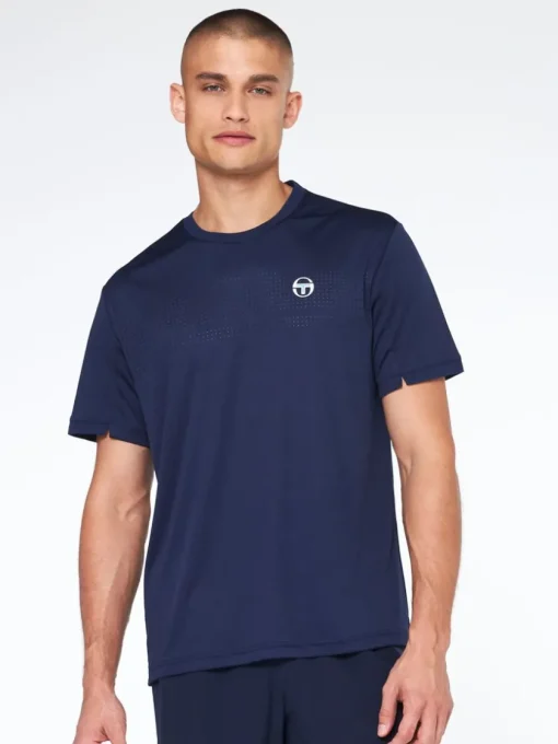 View All|Sergio Tacchini Tennis Young Line Pro T-Shirt-Maritime Blue