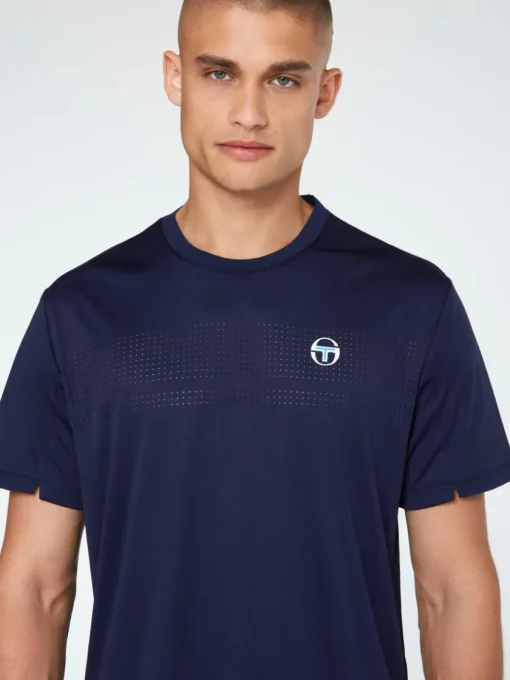 View All|Sergio Tacchini Tennis Young Line Pro T-Shirt-Maritime Blue