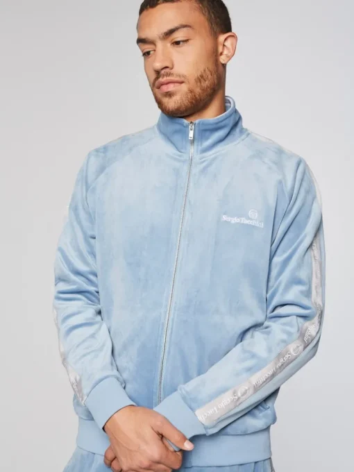 Velour|Sergio Tacchini Tipo Velour Track Jacket- Mountain Spring