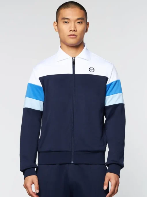 View All|Sergio Tacchini Tomme Track Jacket Archivio- Maritime Blue