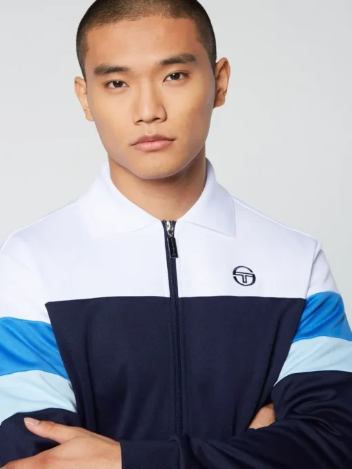 View All|Sergio Tacchini Tomme Track Jacket Archivio- Maritime Blue