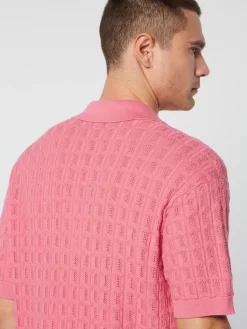 View All|Sergio Tacchini Ulivo Crochet Shirt- Wild Rose