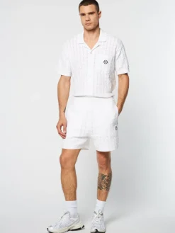 Knitwear|Sergio Tacchini Ulivo Crochet Short- Brilliant White