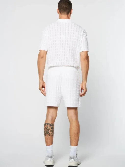 Knitwear|Sergio Tacchini Ulivo Crochet Short- Brilliant White