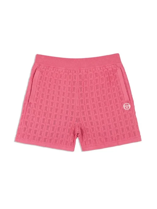 Knitwear|Sergio Tacchini Ulivo Crochet Short- Wild Rose