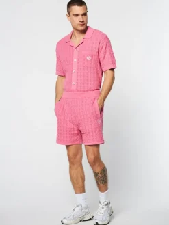 Knitwear|Sergio Tacchini Ulivo Crochet Short- Wild Rose
